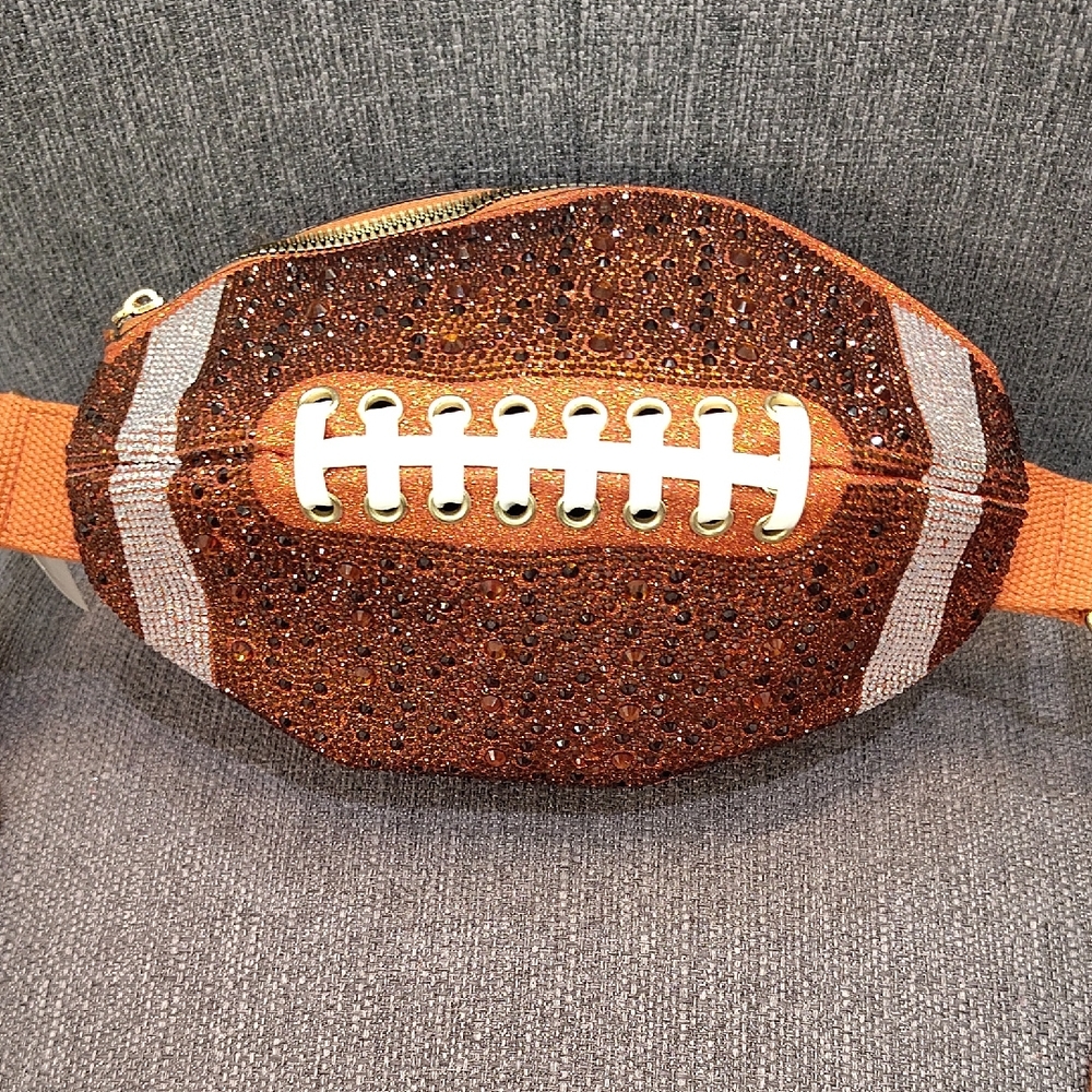 Sparkling Football Design Belt Bag